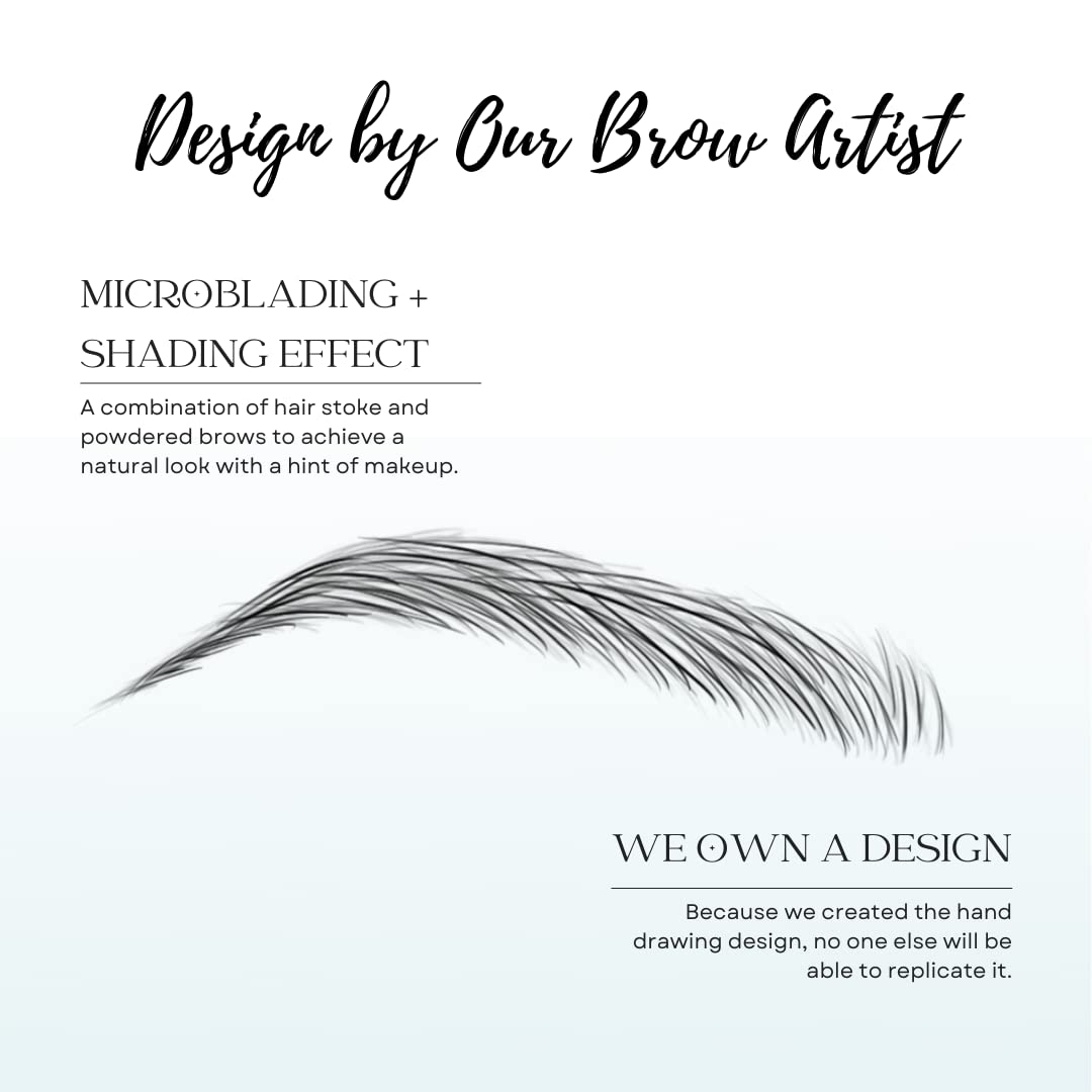 Bliss and Beyond USA waterproof brow sticker suitable for showers and workouts