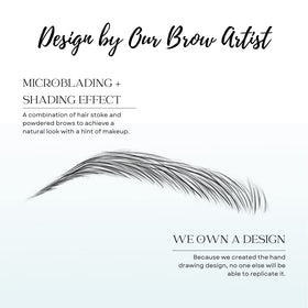 Bliss and Beyond USA waterproof brow sticker suitable for showers and workouts