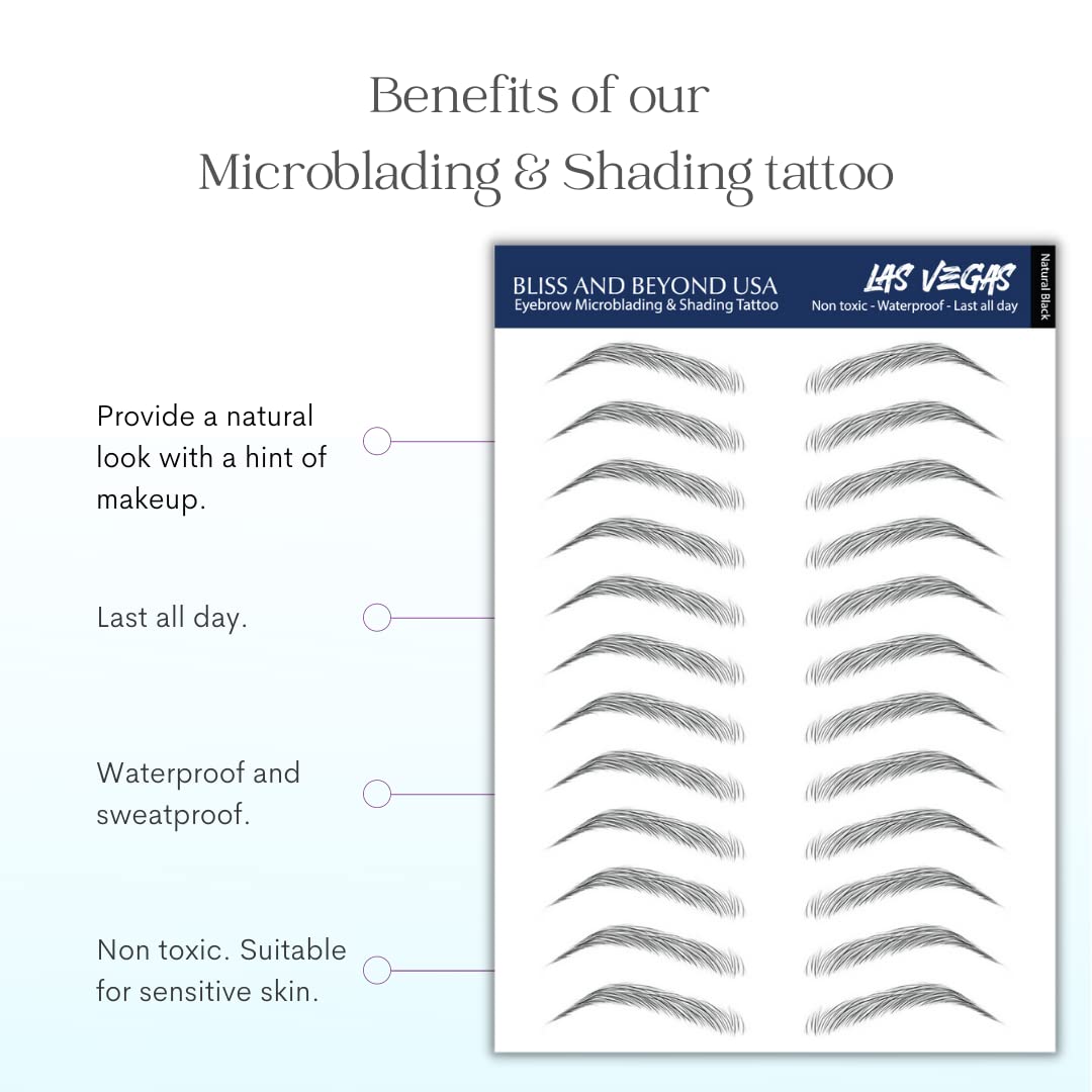 Bliss and Beyond USA easy-to-apply eyebrow tattoo sticker for quick styling