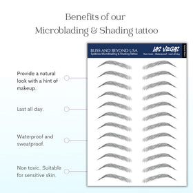 Bliss and Beyond USA easy-to-apply eyebrow tattoo sticker for quick styling