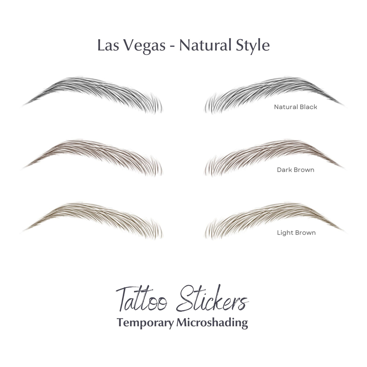 Bliss and Beyond USA natural look eyebrow tattoos in Las Vegas shade.