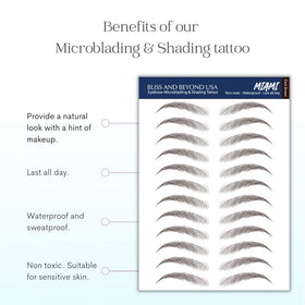 Bliss and Beyond USA same-size brow stickers for consistent brows.