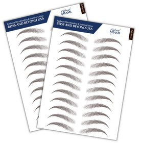 Bliss and Beyond USA eyebrow tattoos two sheets offer easy, long-lasting brows.