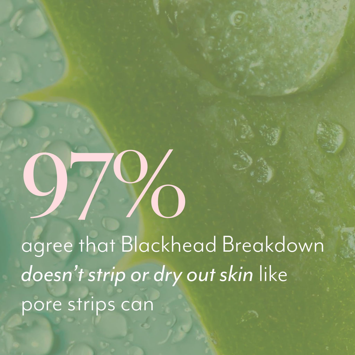 Triangular-tip Bliss Blackhead Breakdown stick enables precise extraction.