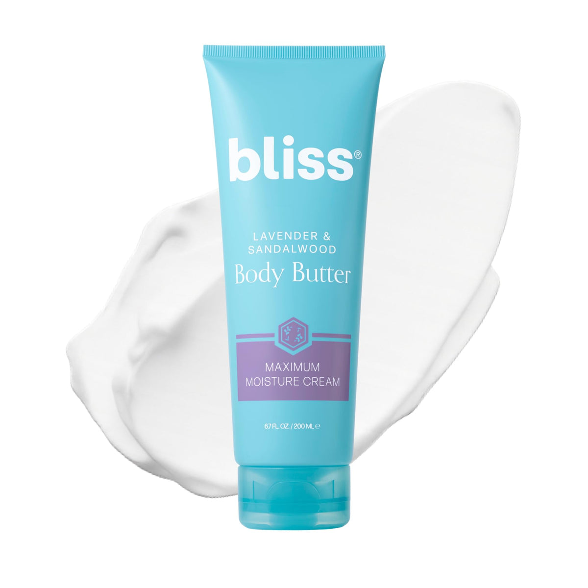Bliss Lavender-Sandalwood Body Butter jar close-up showing rich moisture