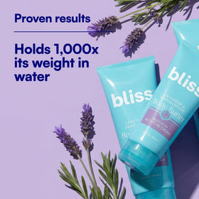 Cream texture swatch of Bliss Lavender-Sandalwood Body Butter