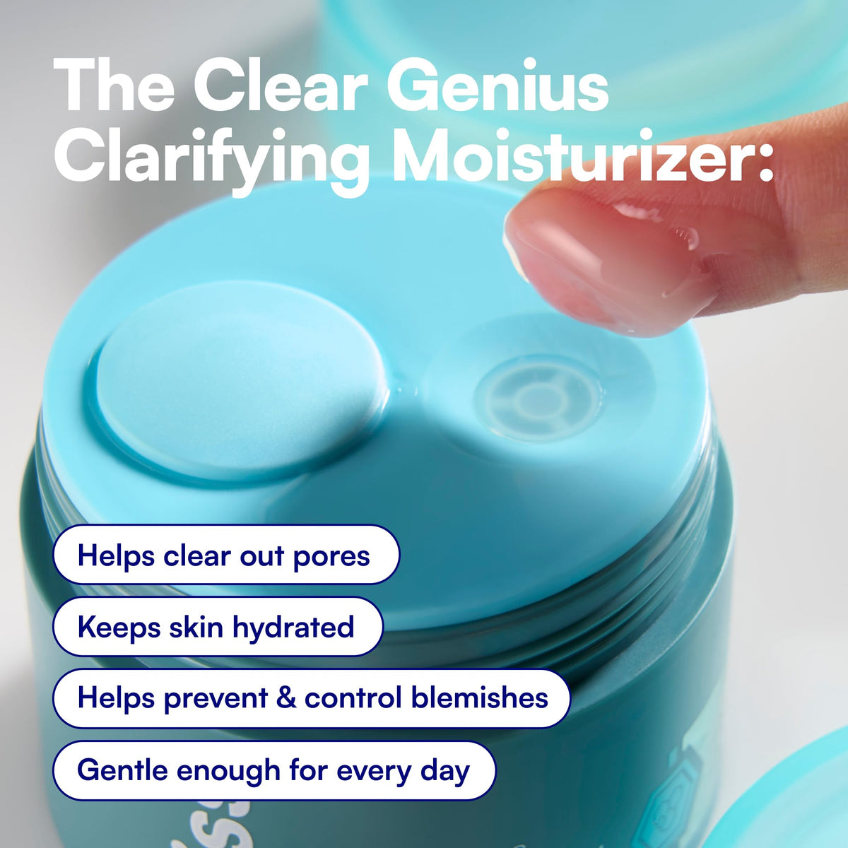 Bliss Clear Genius gel texture swatch demonstrates quick absorption