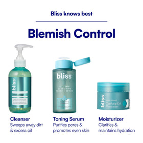 Bliss jar on bathroom shelf showcasing compact 1.7 oz size