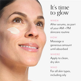 Bliss Ex-glow-sion vitamin C suggests a brighter complexion.