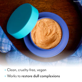 Bliss Gilmore Girls packaging and pumpkin ingredients highlight natural exfoliation.
