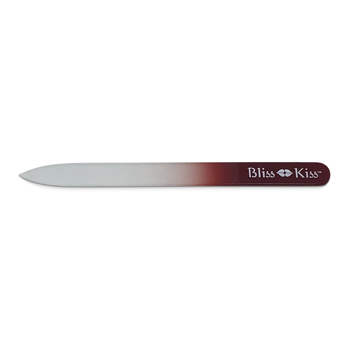 Bliss Kiss Simply Crystal Nail File with sleeve offers convenient travel packaging