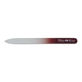 Bliss Kiss Simply Crystal Nail File with sleeve offers convenient travel packaging