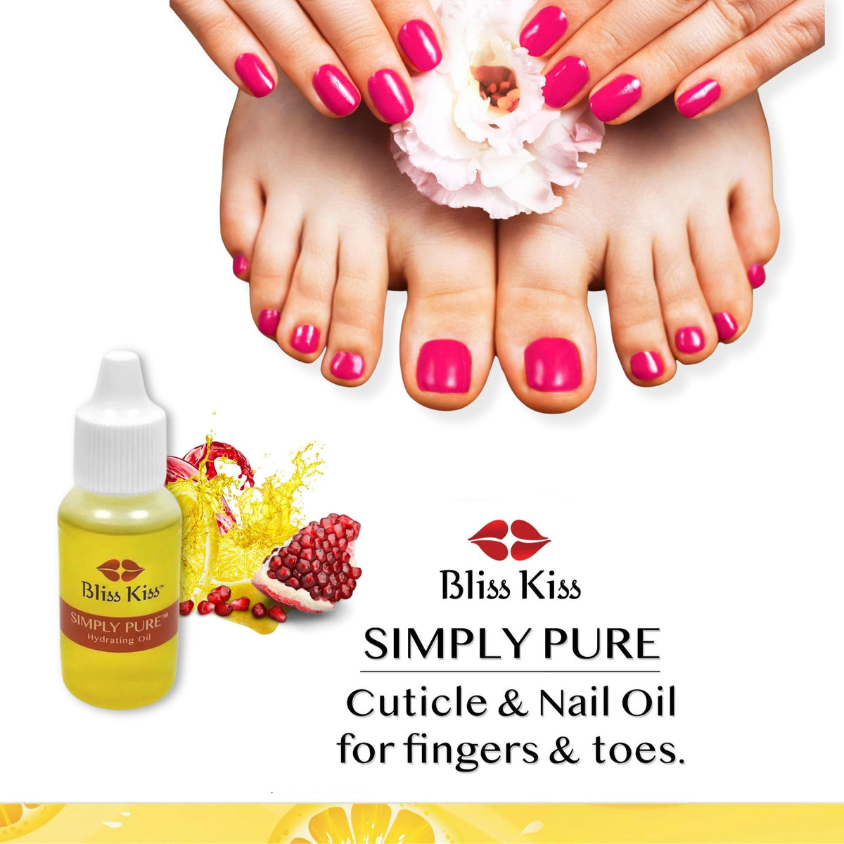 Bliss Kiss Simply Pure beard care oil for softening skin and nourishing facial hair.