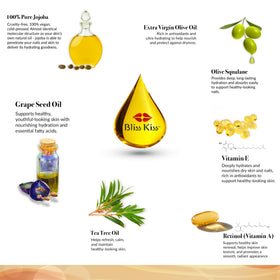 Bliss Kiss Vanilla Fragrance Nail care routine keeps nails nourished