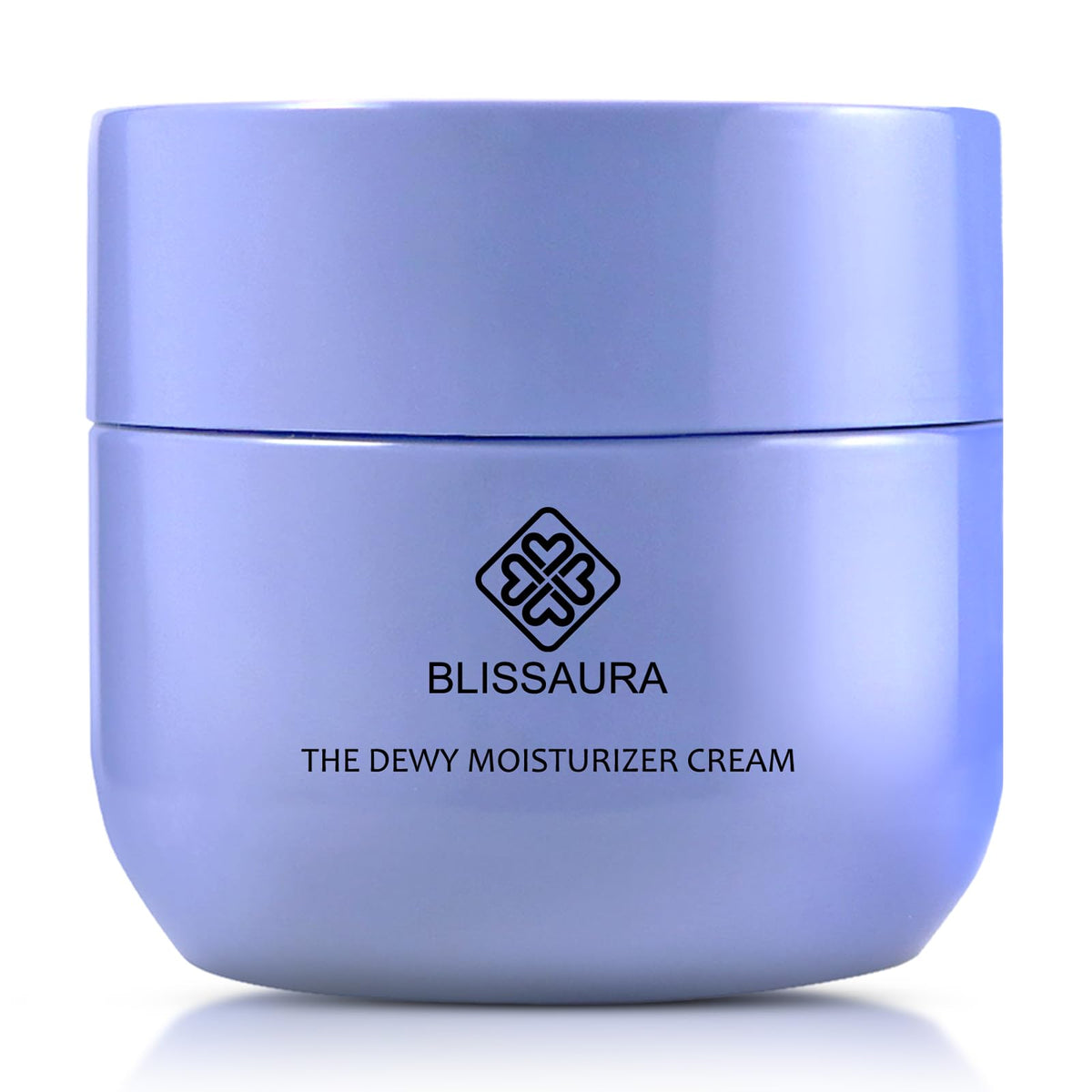 BlissAura Dewy Skin Cream ingredient swatch highlights hydrating actives.