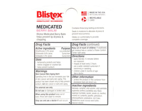 Blistex Berry Lip Balm packaging shown for convenient single-use wraps.