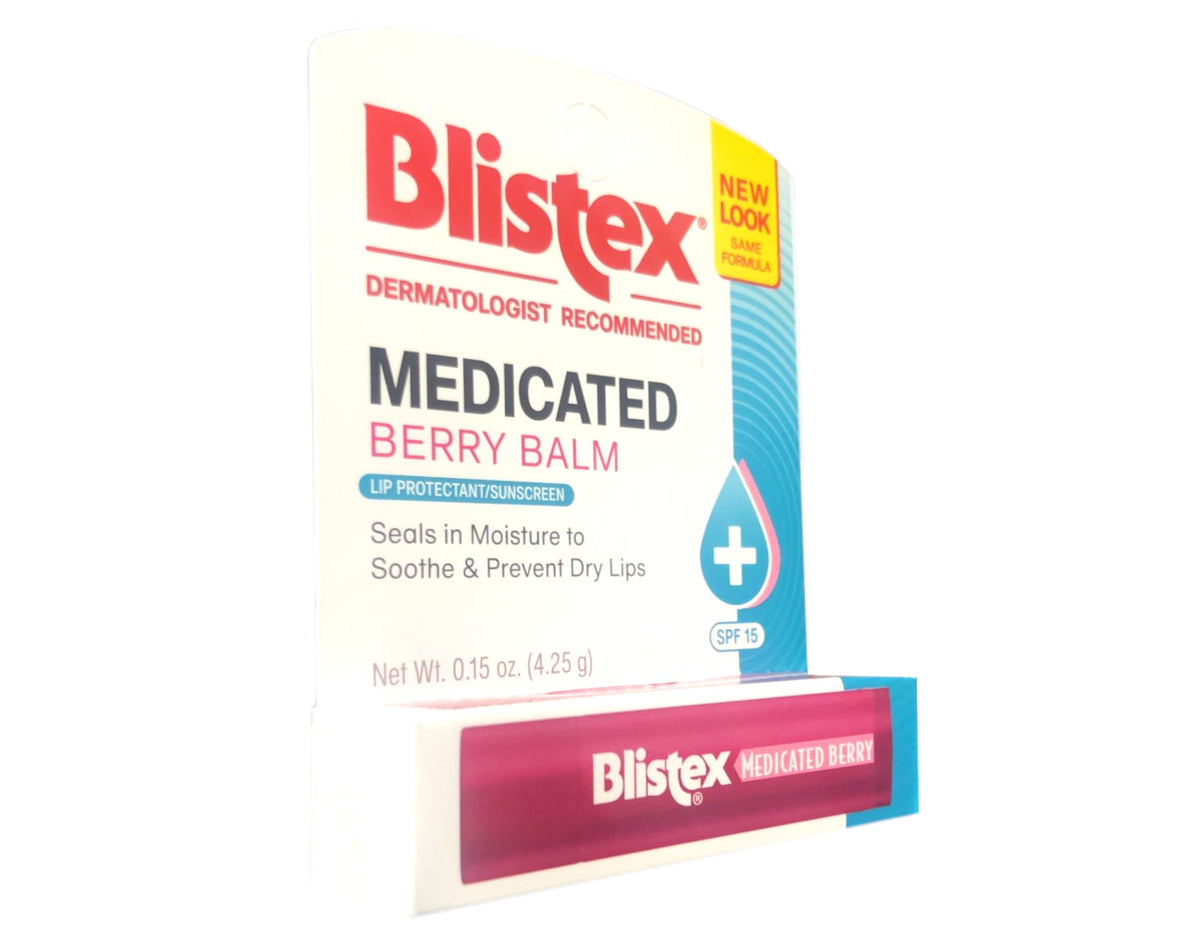 Blistex Berry Lip Balm stick ready for smooth application.