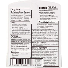 Five-tube Blistex Five Star SPF 30 lip protection pack for family