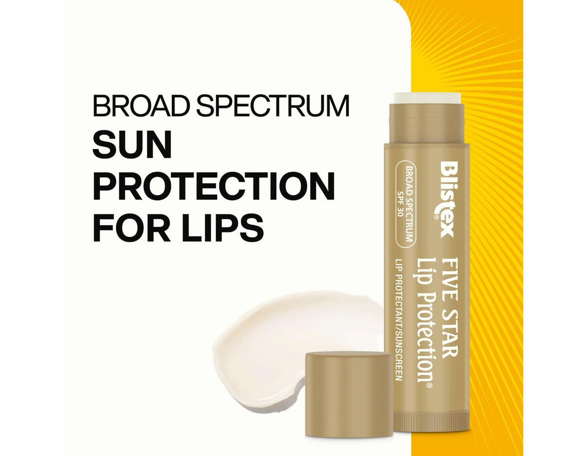 Creamy Blistex balm addressing heat-stressed lips with nourishing oils