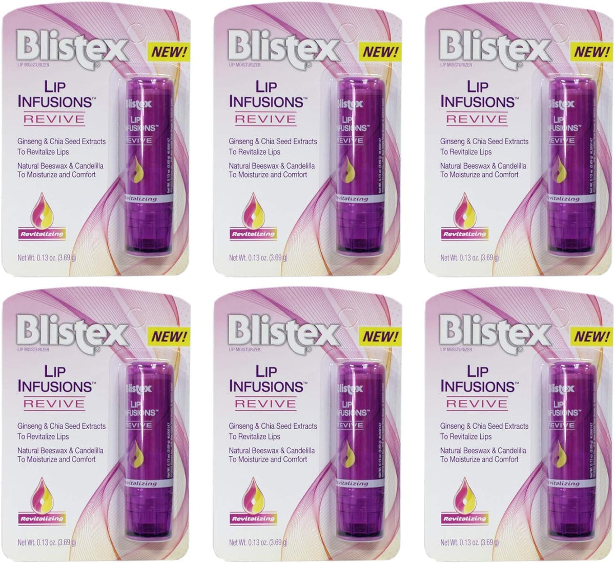 Blistex Lip Infusions Revive pack tubes ready for on-the-go hydration.