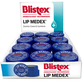 Blistex Lip Medex hydration boost delivering emollients to lips.
