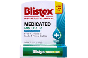Blistex Medicated Mint Lip Balm pack 24 outer provides all-day moisture and protection
