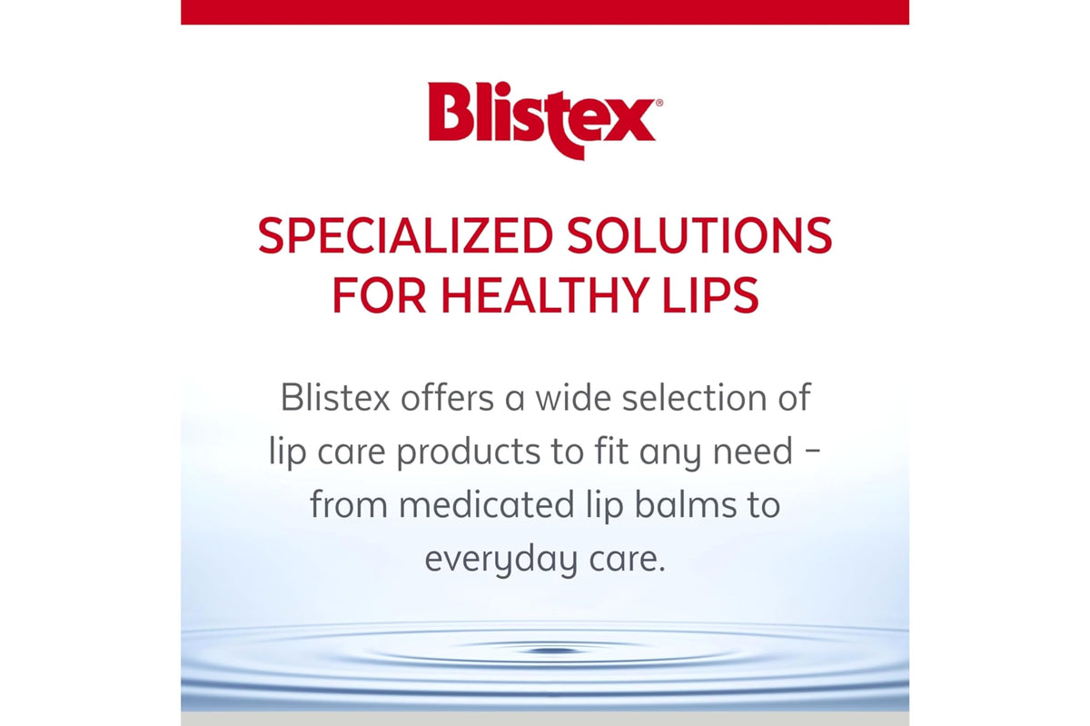 Blistex Medicated Mint Lip Balm sun-protection banner suggests outdoor readiness