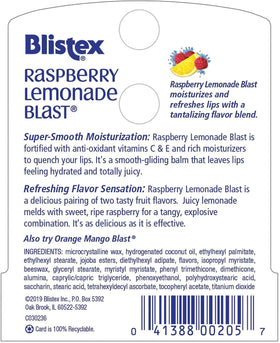 Close-up of creamy texture for easy reapplication by Blistex Raspberry Lemonade Blast