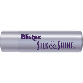 Blistex Silk and Shine application scene highlighting silky texture and subtle shine