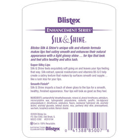 Blistex Silk and Shine packaging for convenient daily lip care and travel