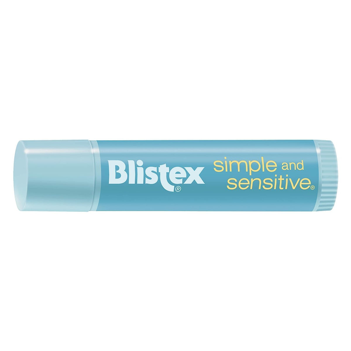 Blistex Simple & Sensitive with shea butter nourishes lips.