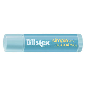 Blistex Simple & Sensitive with shea butter nourishes lips.