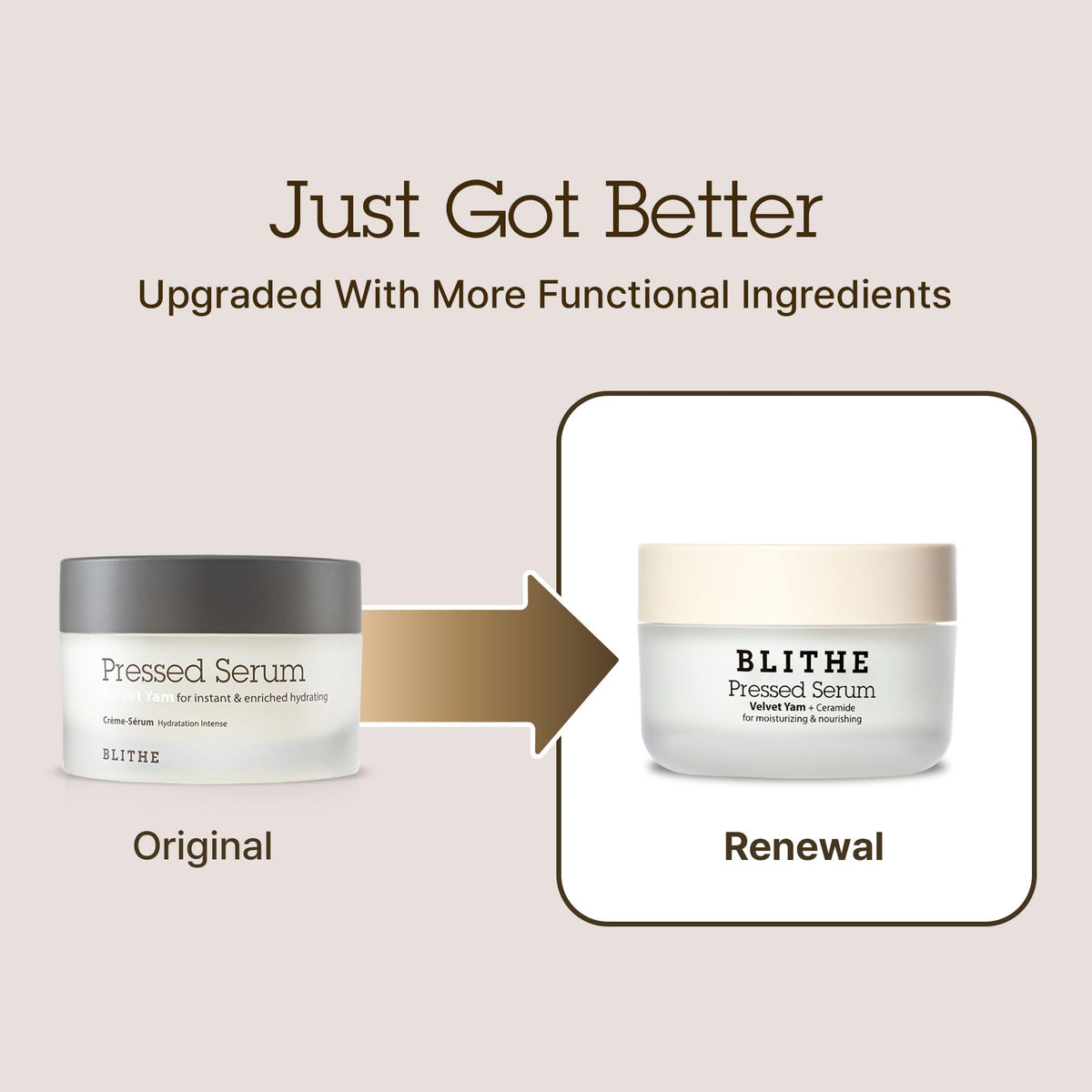 BLITHE cream texture close-up showing light, nourishing moisture.