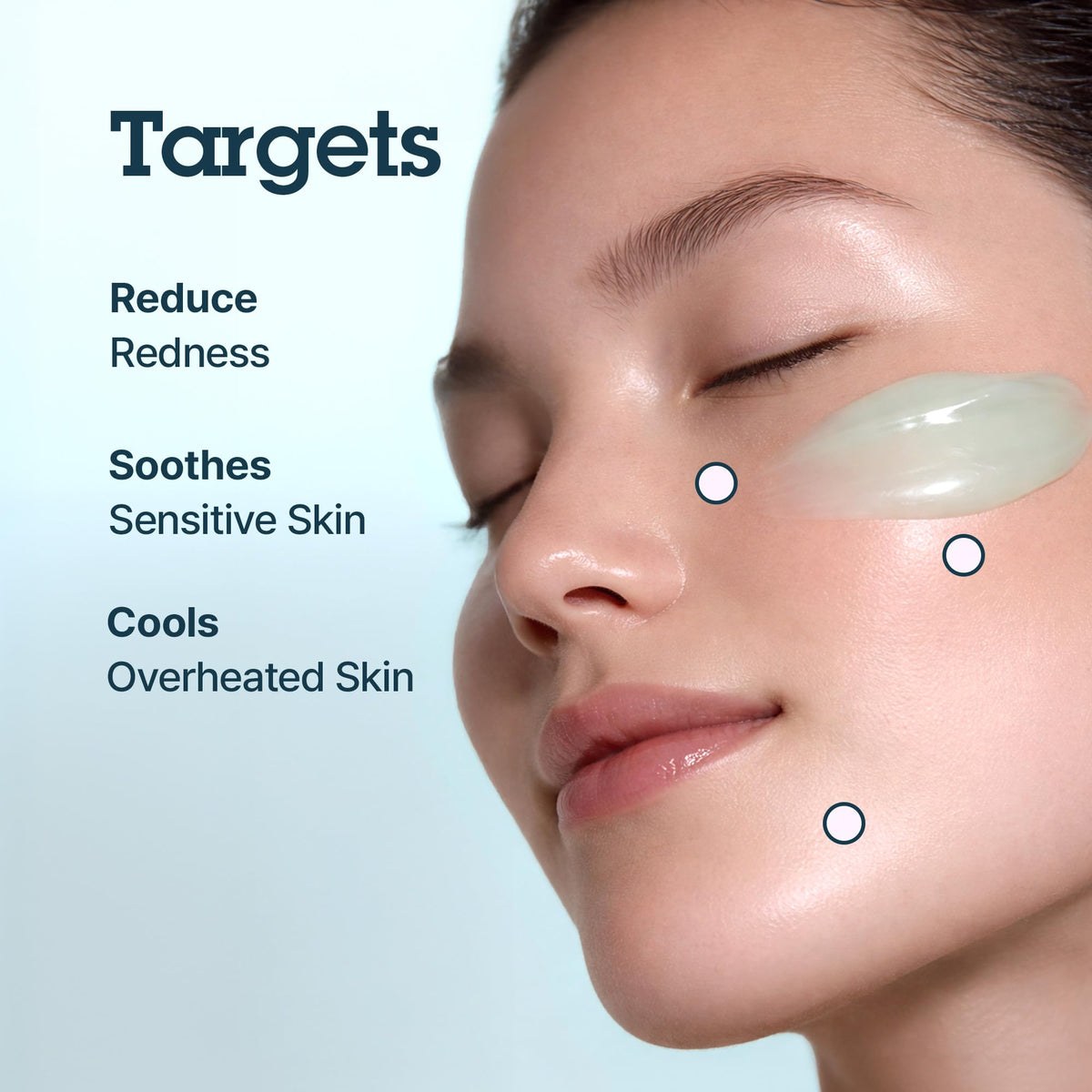 Swatch of Blithe Pressed Serum Crystal Iceplant on skin with quick absorption.