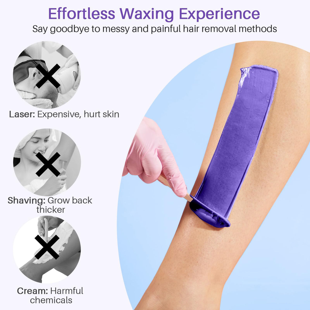 BLITZWAX beginner friendly instructions guide facilitates confident at home waxing