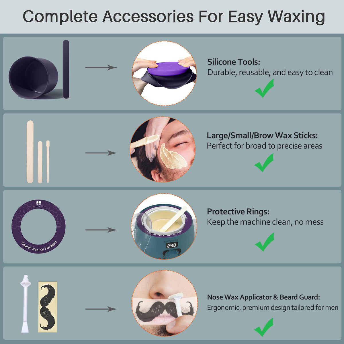 BLITZWAX beginner-friendly instruction manual aids first-timers