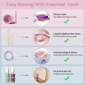 BLITZWAX fast-heating wax system minimizes wait times between applications.