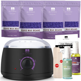 BLITZWAX pool swirl design bottle for stylish at home waxing and smooth application