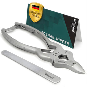Blizzard toenail clippers with durable stainless steel blade for thick nails
