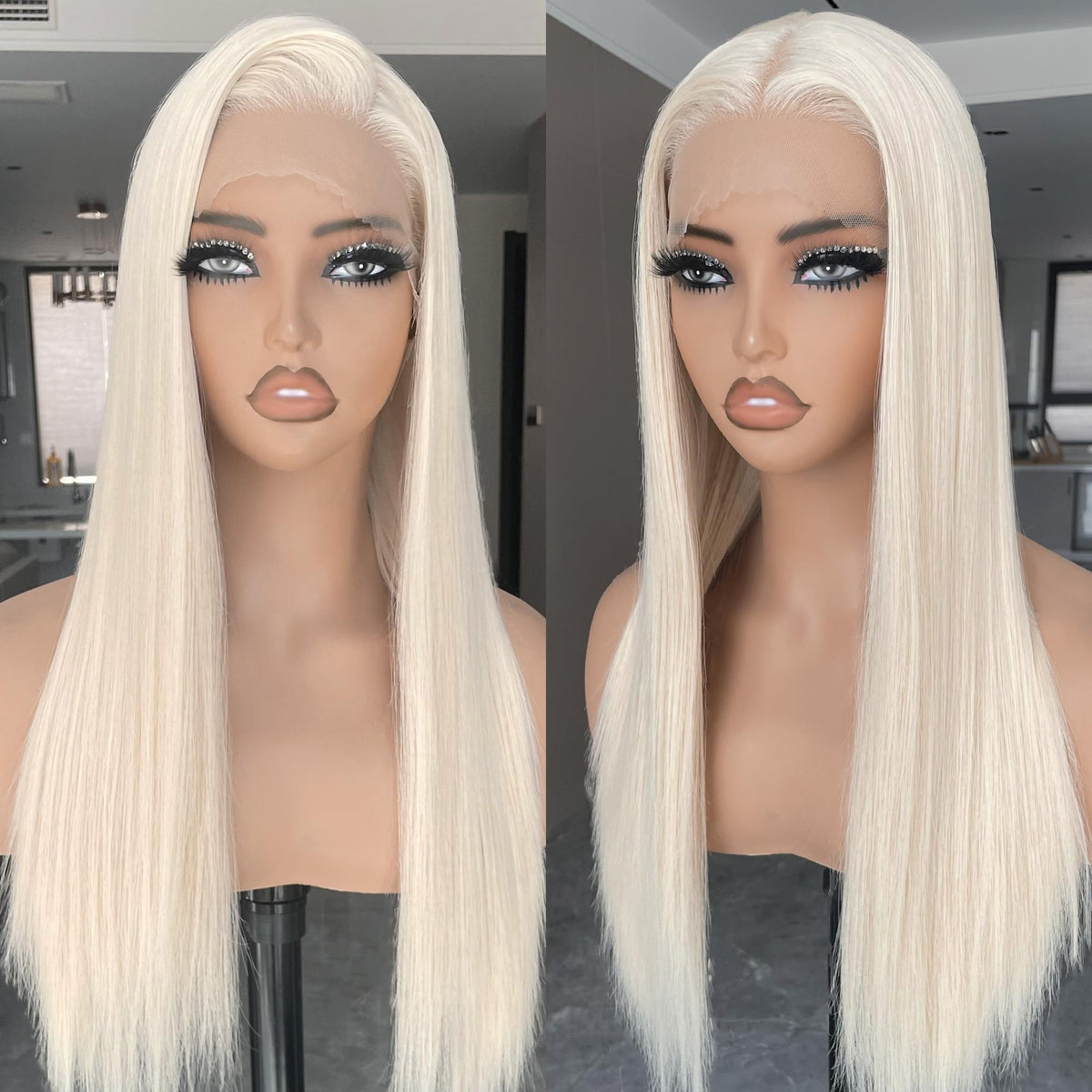 BLL 26-inch straight wig with HD lace for a seamless melt