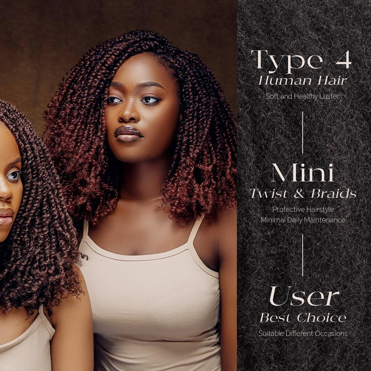 BLL Afro Kinky Bulk Hair lets you dye, bleach, or style.