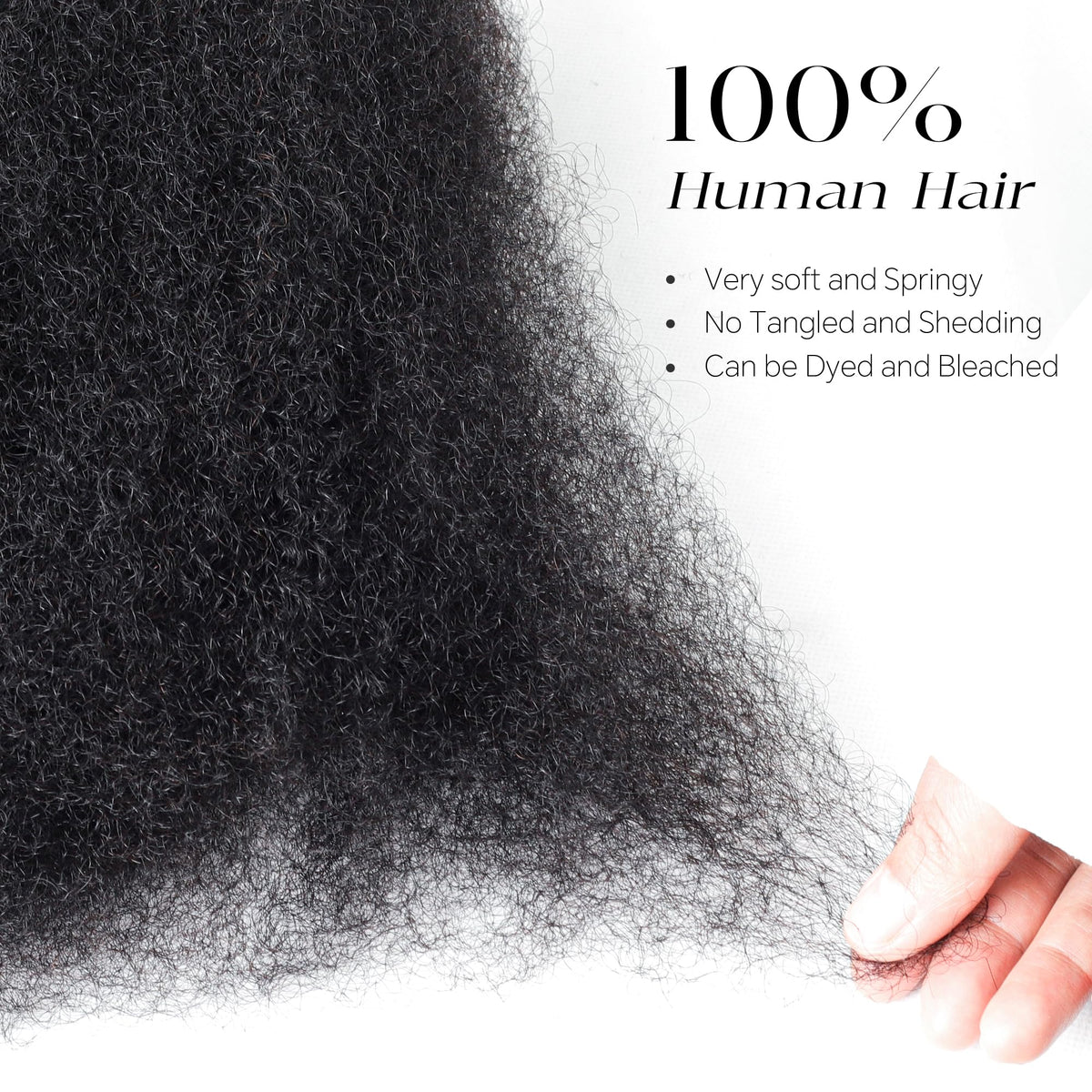 BLL Afro Kinky Bulk Hair requires low maintenance for busy lifestyles.