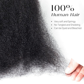 BLL Afro Kinky Bulk Hair requires low maintenance for busy lifestyles.
