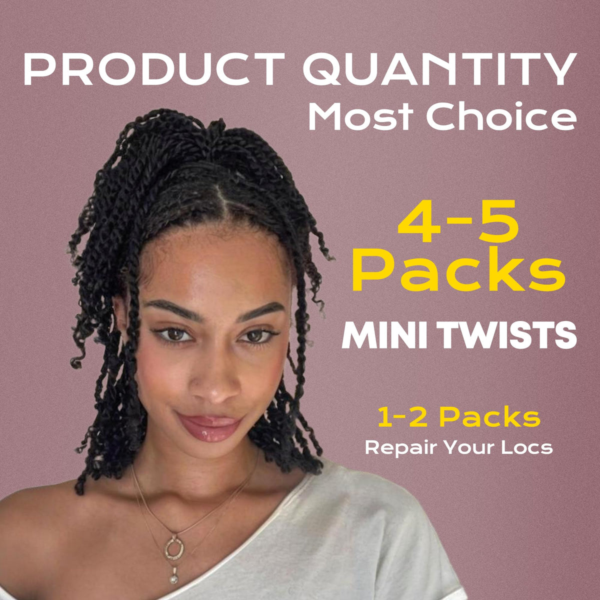 BLL Afro Kinky Bulk Hair twist-ready strands for easy styling.