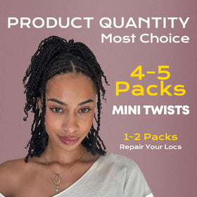 BLL Afro Kinky Bulk Hair twist-ready strands for easy styling.