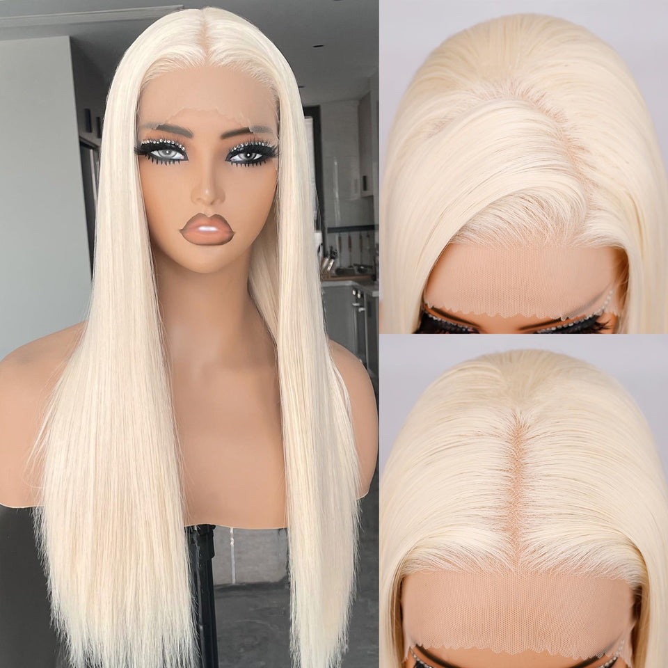 BLL blonde wig with 13x4 lace front for natural parting and daily wear