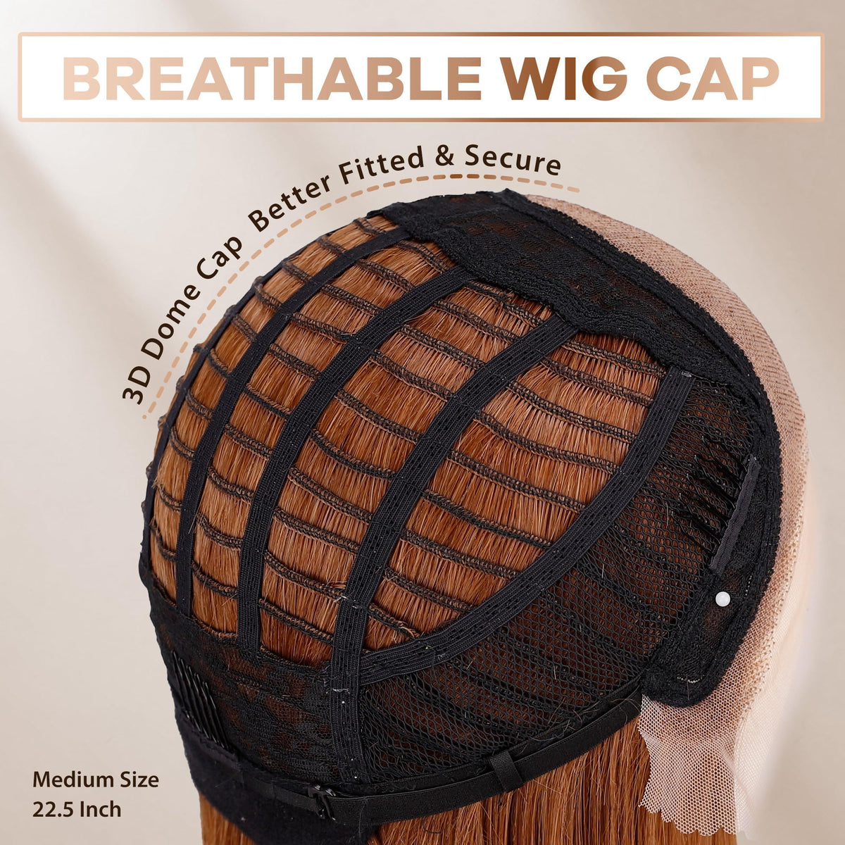 BLL Honey Blonde Wig glueless 13x4 HD lace cap for easy wear.