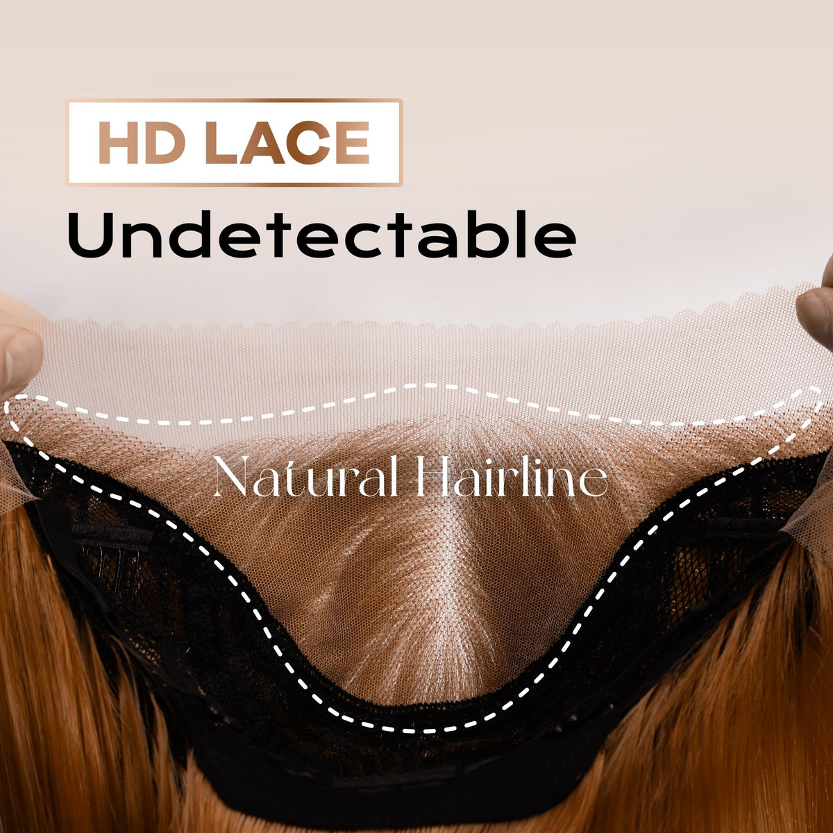 BLL Honey Blonde Wig includes cap and headband for complete packaging.