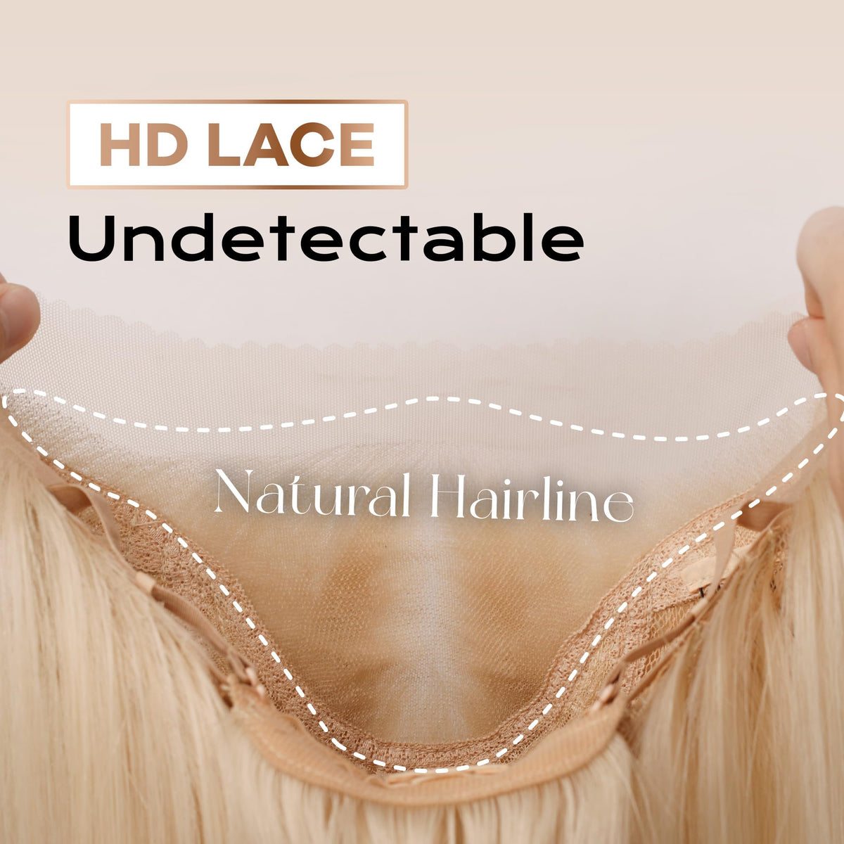 BLL includes wig cap and headband for instant setup
