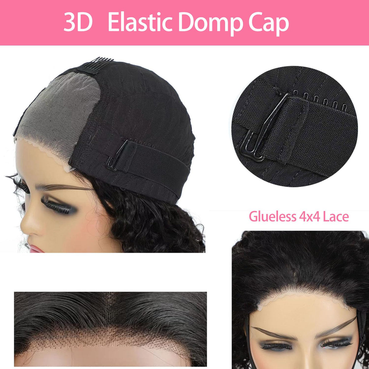Blockice 4x4 lace closure closeup for seamless scalp blend